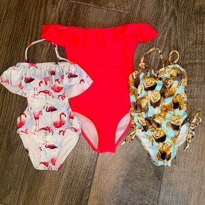 3 Stella Cove Little Girls One Piece Swimsuits